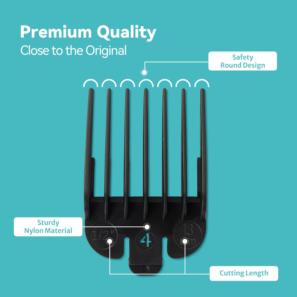 Clipper Guards Set Compatible with Wahl Clippers (Not for All Models), Clipper Guides Replacement - 1/16" to 1", 10 Piece Set, Black Color Beauty and Personal Care LAVEST