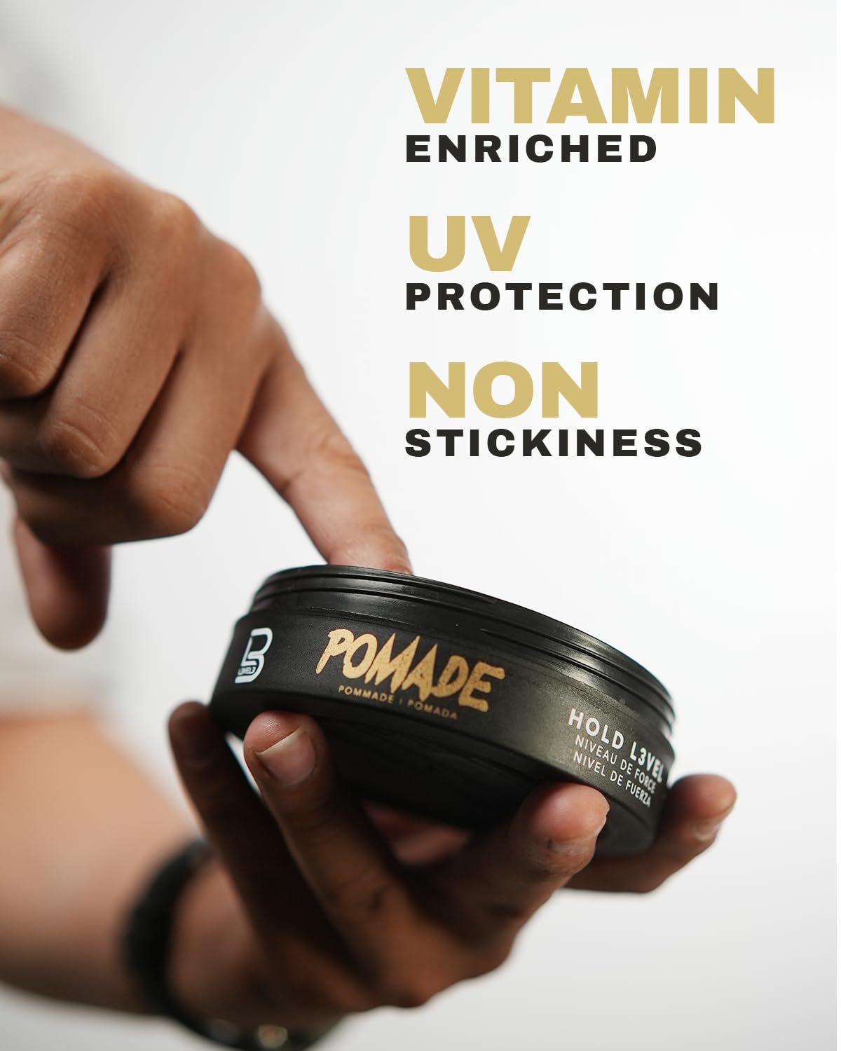 L3 Level 3 Pomade - Improves Hair Strength and Volume Long-Lasting Hold - 4 Pack Beauty & Personal Care L3