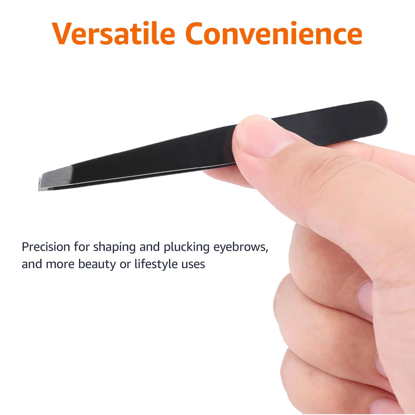 Amazon Basics Slant Tip Tweezer - Professional Stainless Steel Tweezer for Effective Hair Removal, Ideal for Daily Beauty Regimen, with Travel Case Beauty & Personal Care Amazon Basics