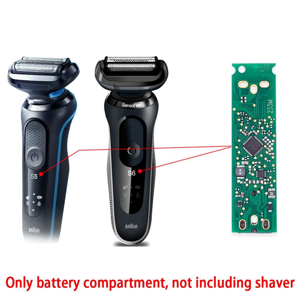 S5/S6 PCB Compatible with Braun Series 5/6 Shaver 5018s 5020s 5035s 5049s 5118s 5120s 5050cs 5150cs 6020s 6040cs 6072cc 6075cc 6090cc (S5 S6 PCB Beauty and Personal Care HUYUN