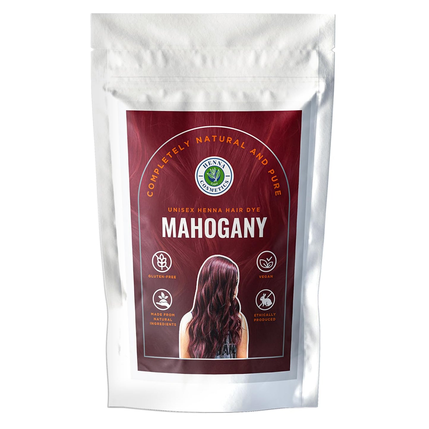 Henna Cosmetics Henna Hair Dye, Mahogany, 100g + Free 50g Henna Beauty & Personal Care HENNA COSMETICS CYPRI