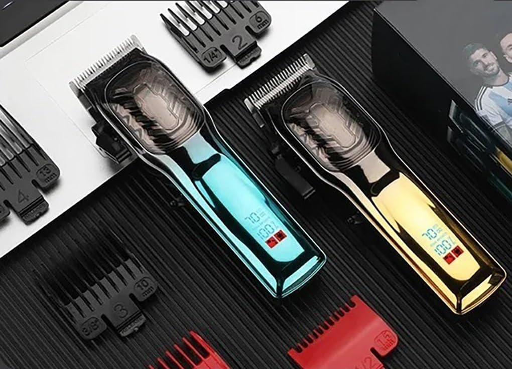 QDKVTNDJZ Hair Clippers for Men, Men's Barber Scissors Adjustable Electric Rechargeable Men's Barber Scissors(Green) Beauty and Personal Care QDKVTNDJZ