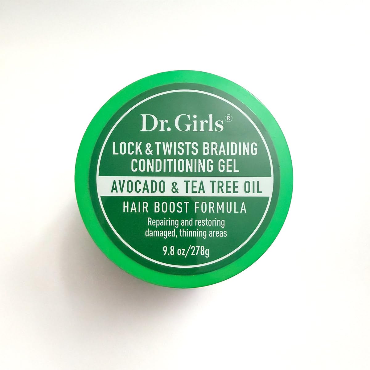 Dr Girls Super Grow Loc & Twists Braiding Conditioning Gel/9.8oz/ Extra Mega Hold (Avocado + Tea Tree) Beauty & Personal Care R&B Collection