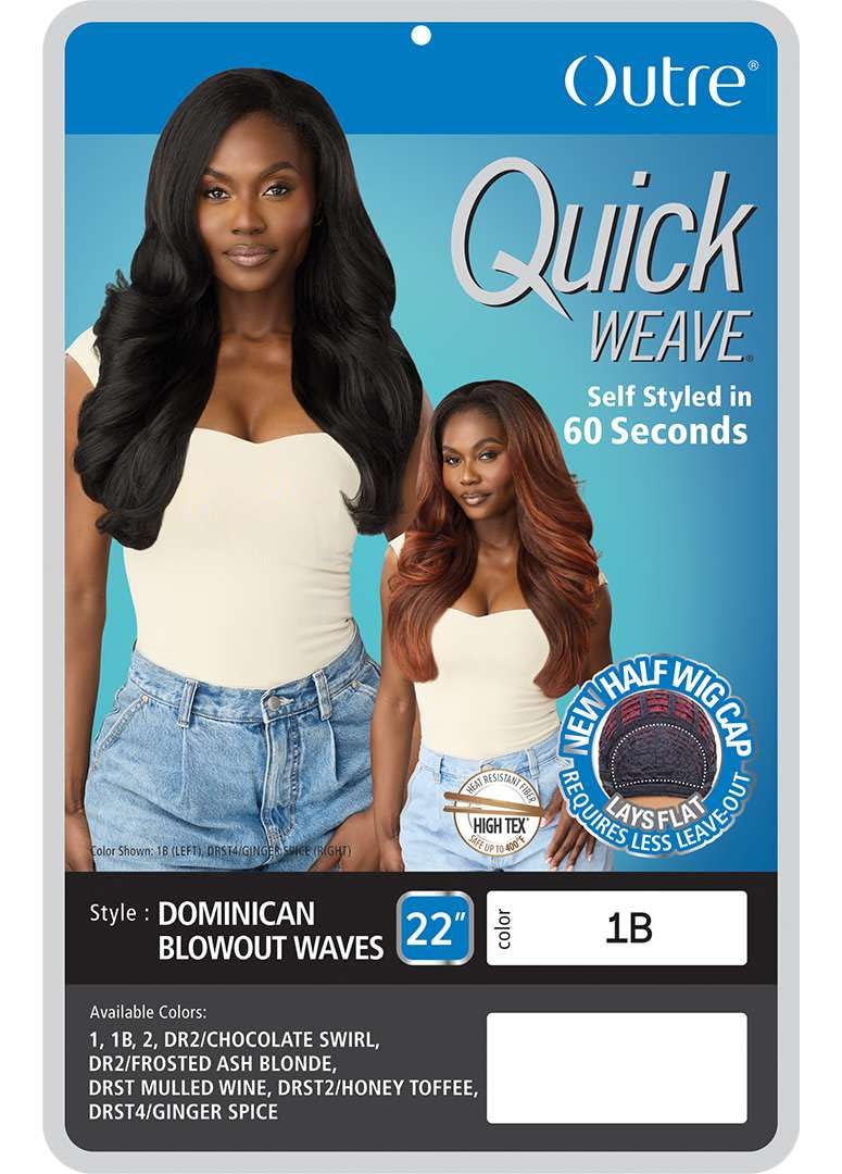 Outre Quick Weave - Dominican Blowout Waves (DRST MULLED WINE)