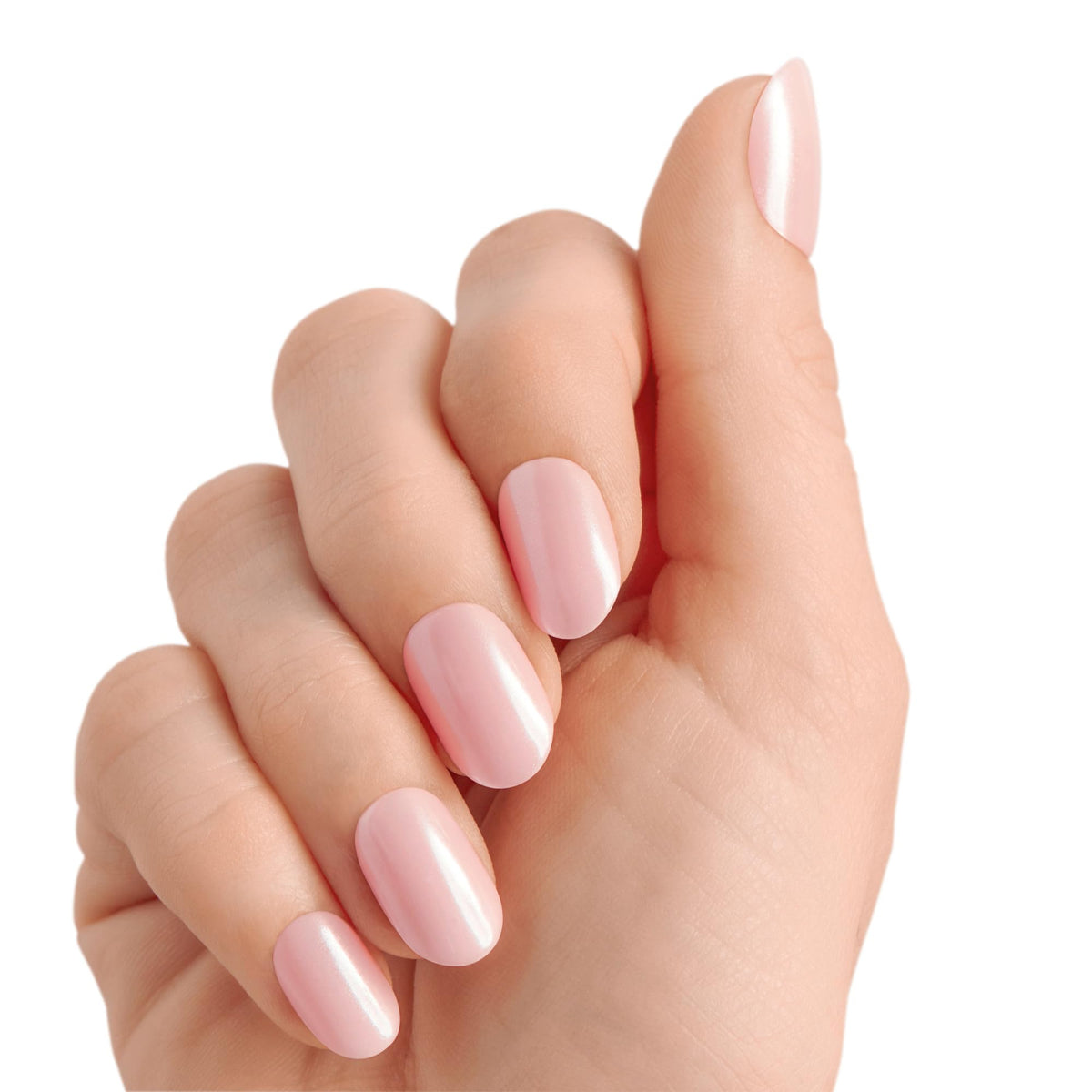 Kiss colorFX by Impress Valentine’s Day Press On Nails, 'Adorable', Pink Short Oval, IMPROVED adhesive, Up to 10-Day Hold, Nail Kit Includes 30 Fake