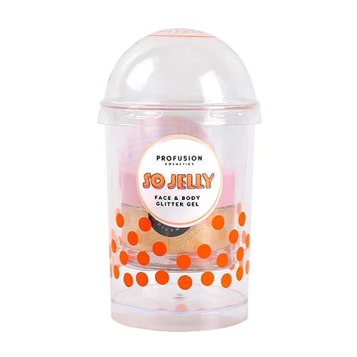 Profusion Cosmetics So Jelly 2 Colorful Long Lasting Face and Body Glitter Gel - Lightweight Smooth High Pigmented Liquid Glow Beauty Makeup Beauty & Personal Care Profusion Cosmetics