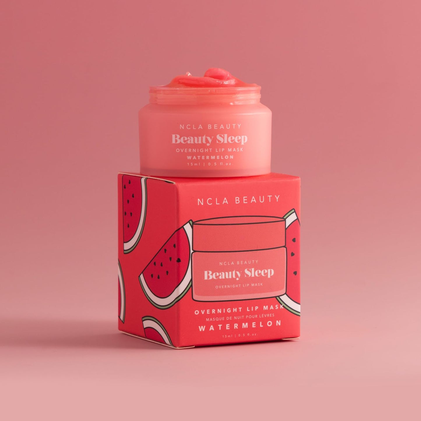 NCLA Beauty Sleep Overnight Lip Mask - Lip Mask for Women - Nourishes and Hydrates with Castor Seed Oil and Shea Butter - Watermelon - 0.5 oz Beauty & Personal Care NCLA BEAUTY