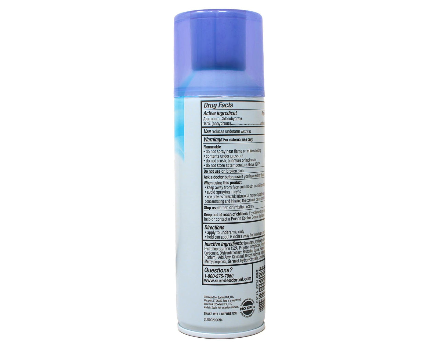 Sure AP Spray DEOD Regular 6OZ Idelle Labs Beauty and Personal Care Sure