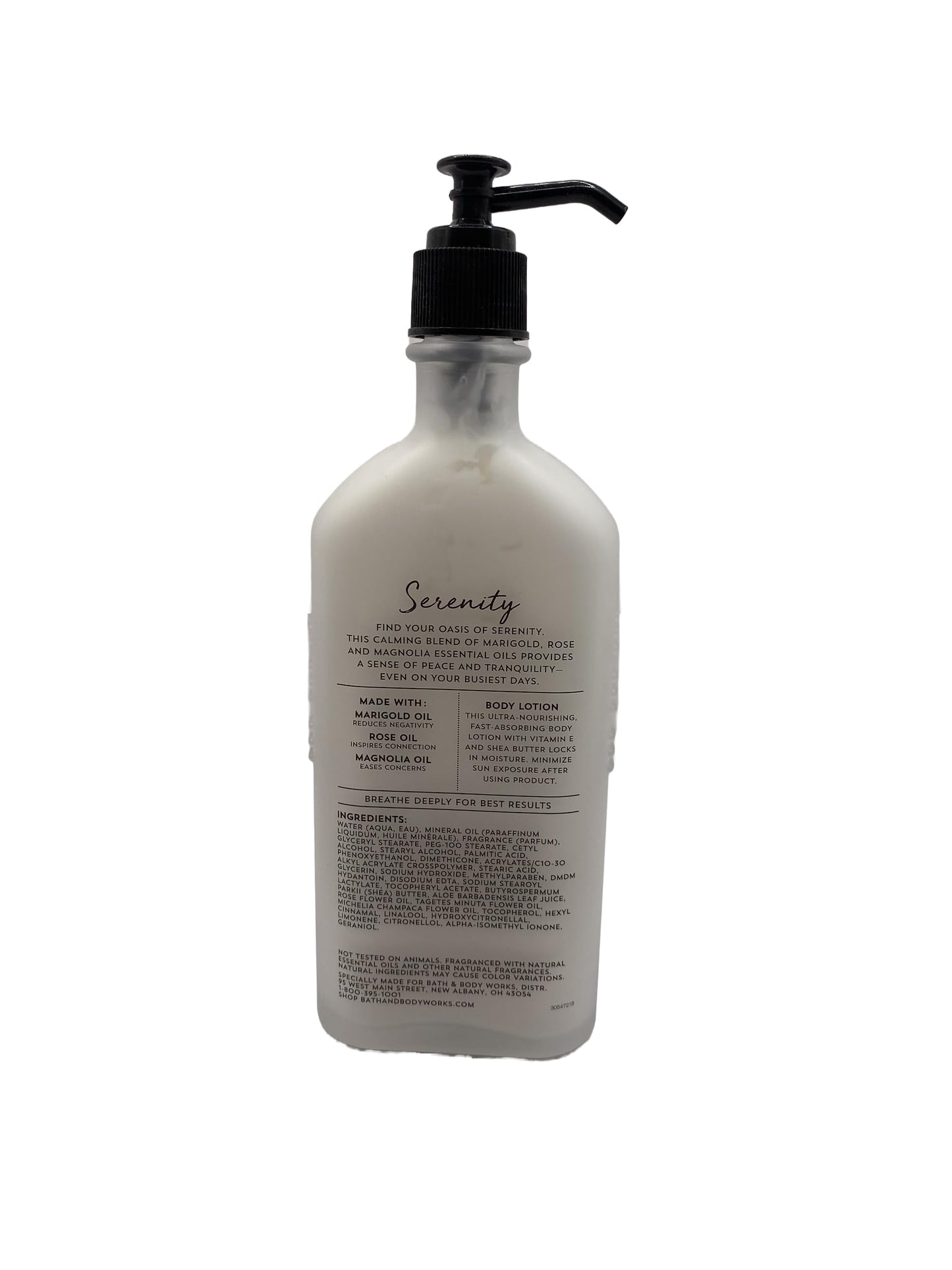Bath & Body Works Aromatherapy Serenity - Marigold Rose Magnolia Essential Oils Body Lotion 6.5 Fluid Ounce Beauty & Personal Care Bath & Body Works