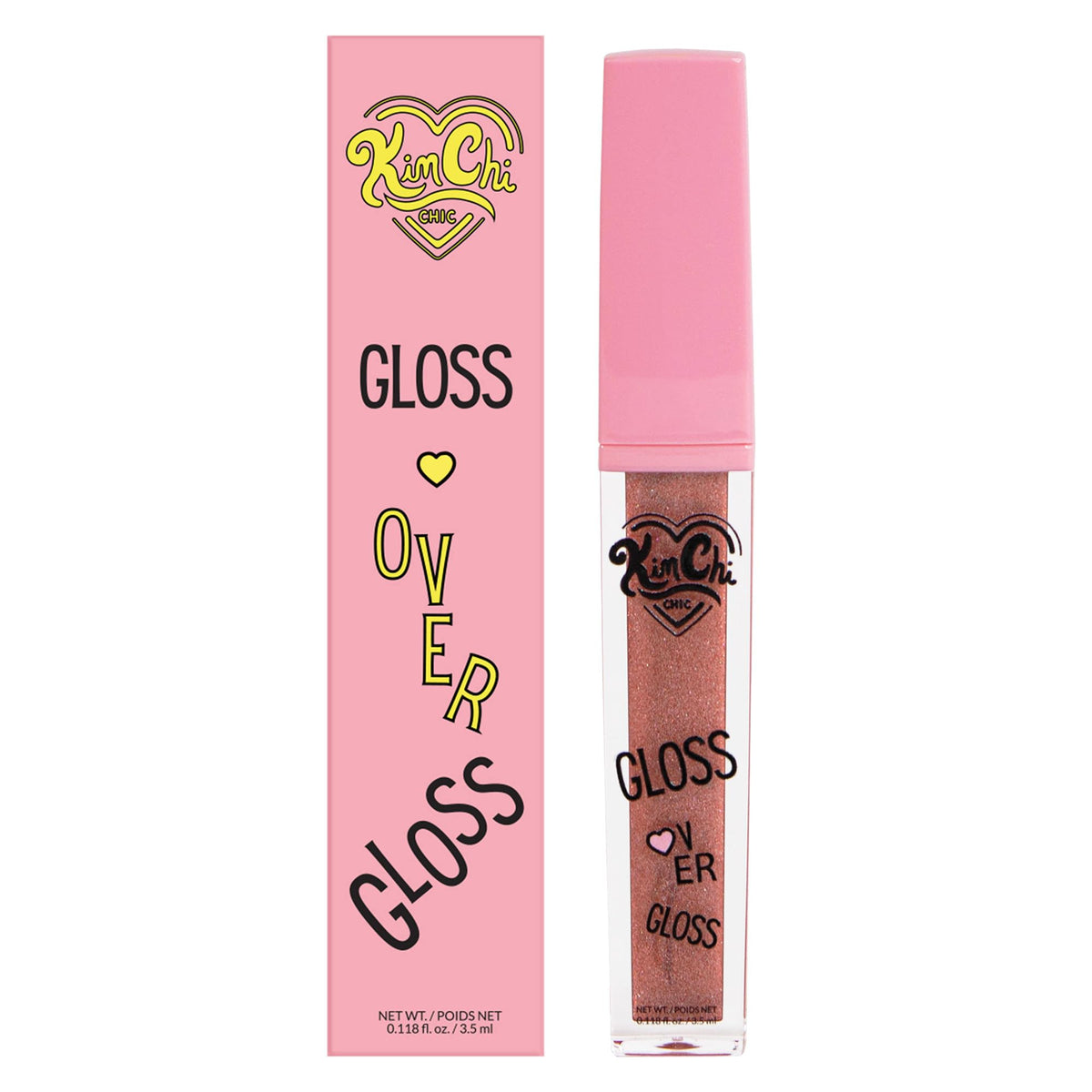Kimchi Chic Beauty Gloss Over Gloss, Shimmer Lip Gloss with Micro-Sparkle