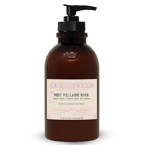C.O. Bigelow West Village Rose Hand Wash, Iconic Collection Liquid Hand Soap with Shea Butter, Glycerin, Aloe Vera, 10.5 Fl Oz Beauty & Personal Care C. O. Bigelow
