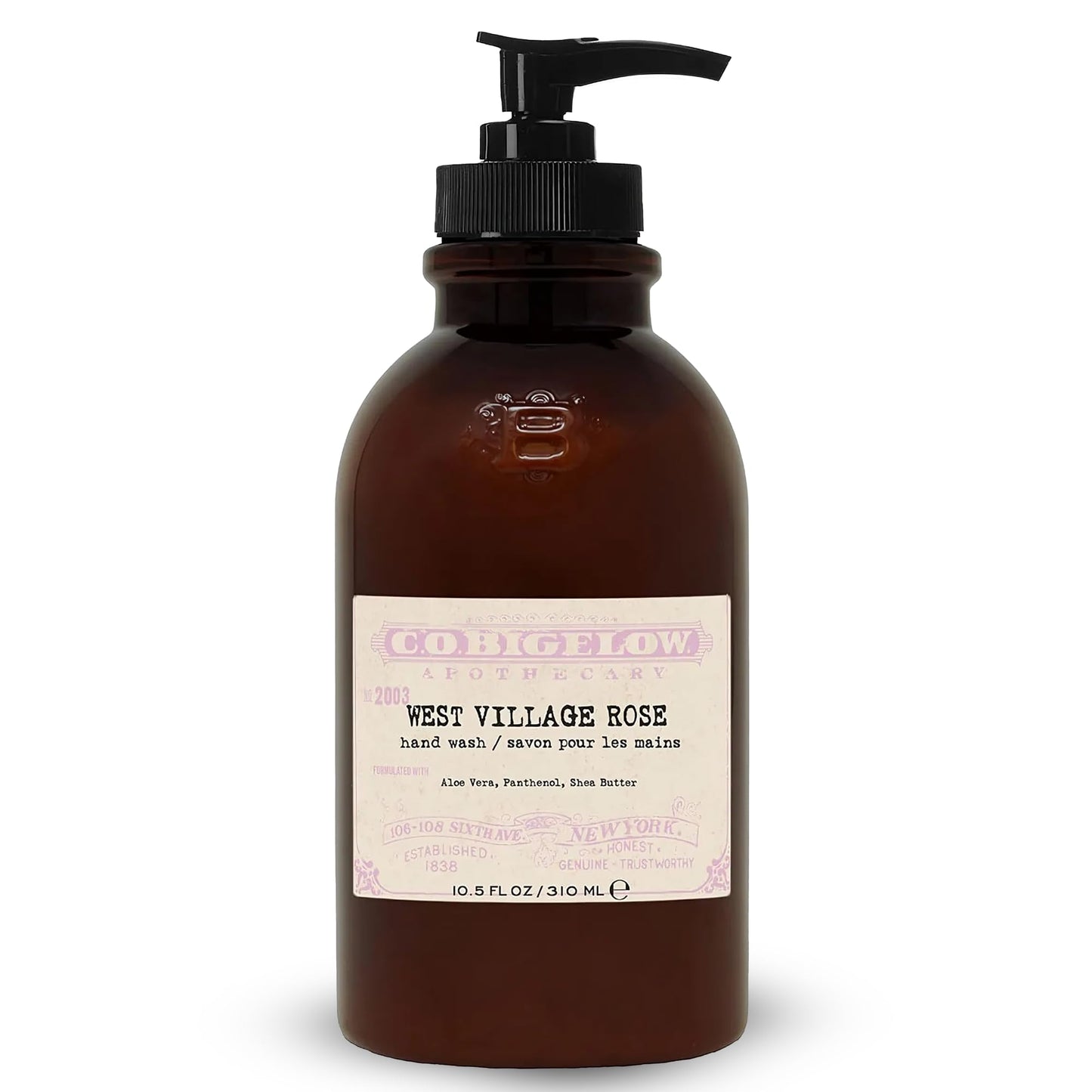 C.O. Bigelow West Village Rose Hand Wash, Iconic Collection Liquid Hand Soap with Shea Butter, Glycerin, Aloe Vera, 10.5 Fl Oz Beauty & Personal Care C. O. Bigelow