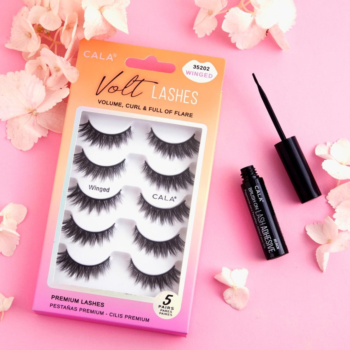 Cala Volt Lashes volume, curl & full of flare 5 pairs (winged) Beauty & Personal Care Cala