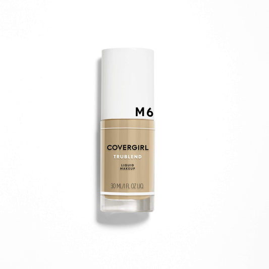 COVERGIRL truBlend Liquid Foundation Makeup Perfect Beige M6, 1 Ounce (packaging may vary)