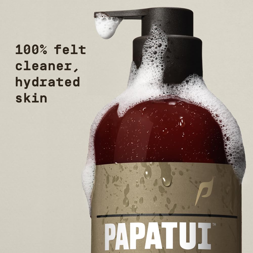 PAPATUI by Dwayne Johnson Refreshing Body Wash for Men | Exfoliating, Hydrating & Made with Coconut Oil | Vanilla Shea | 28 oz Beauty & Personal Care PAPATUI