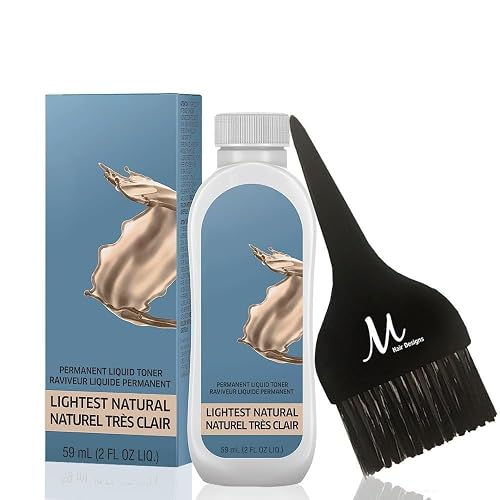 Blondor Lightest Natural /03 Liquid Permanent Blondor Toner 2 Fl Oz and M Hair Designs Tint Brush (Bundle) Beauty & Personal Care M Hair Designs