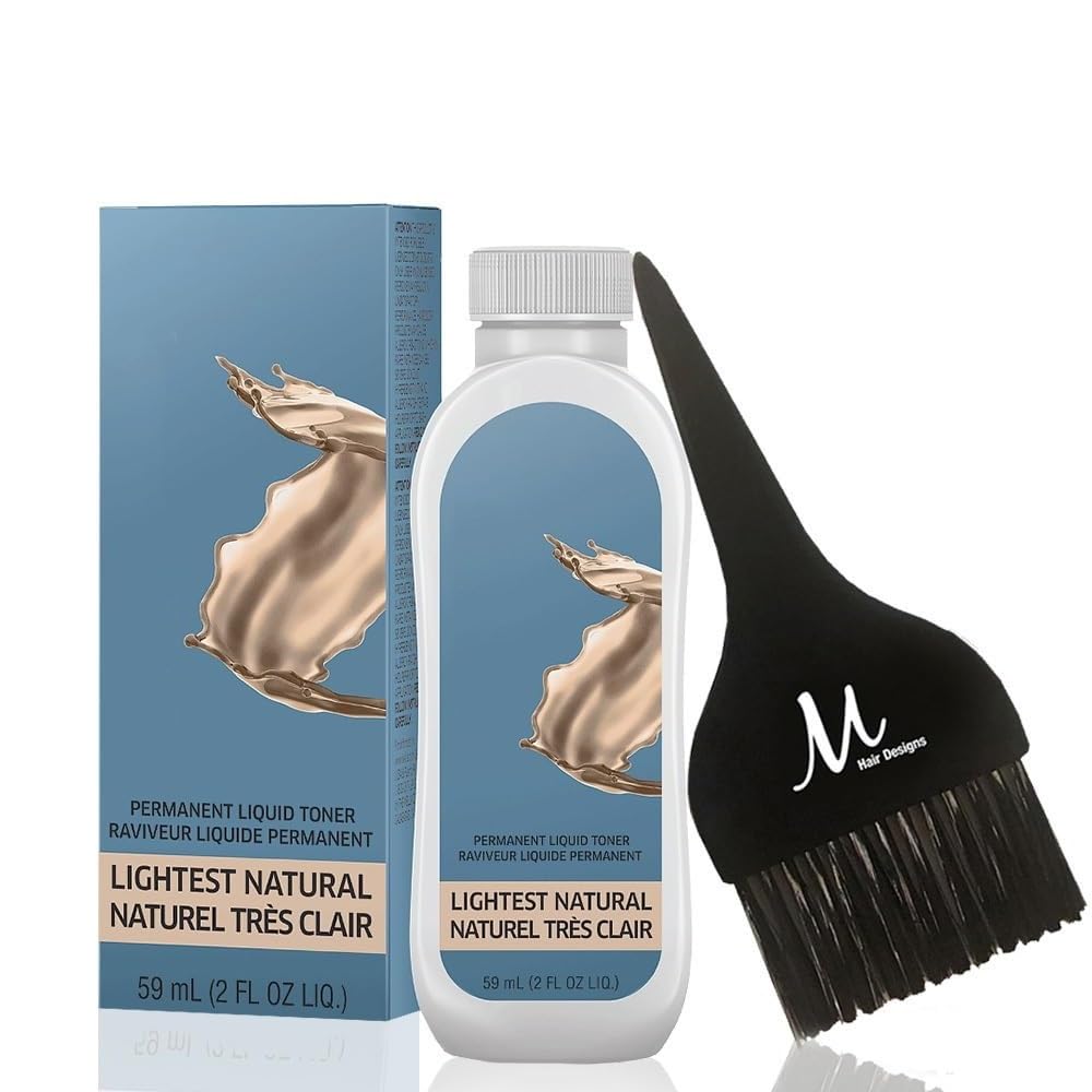 Blondor Lightest Natural /03 Liquid Permanent Blondor Toner 2 Fl Oz and M Hair Designs Tint Brush (Bundle) Beauty & Personal Care M Hair Designs
