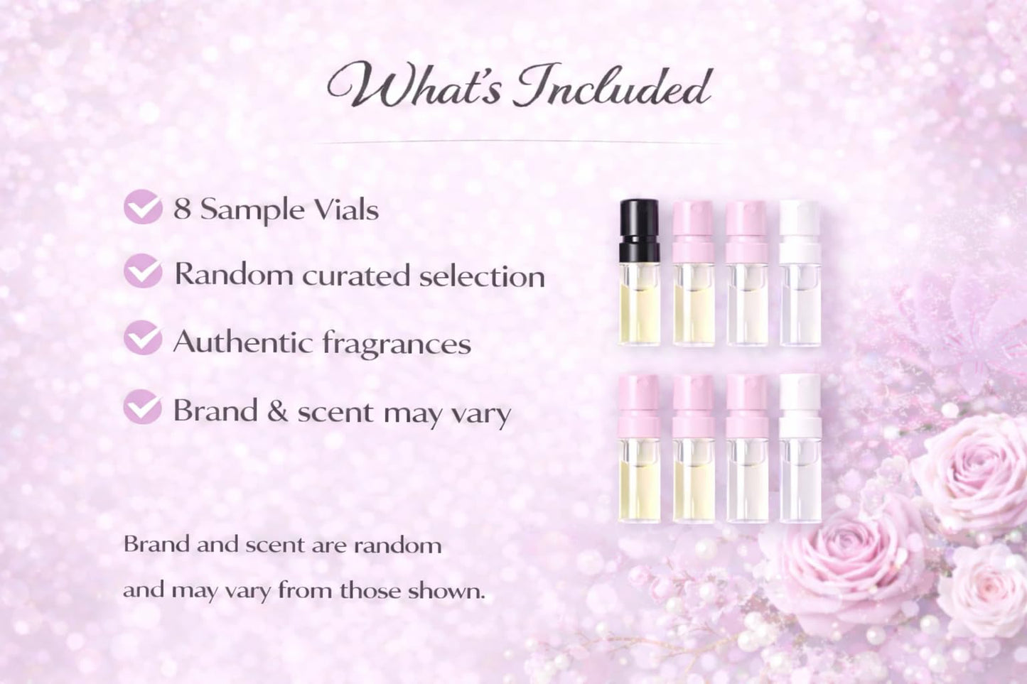 Travel Perfume Set for Women - 8 Mini Fragrance Samples, Portable Perfume Vials for Purse & Trips Beauty & Personal Care GHBB