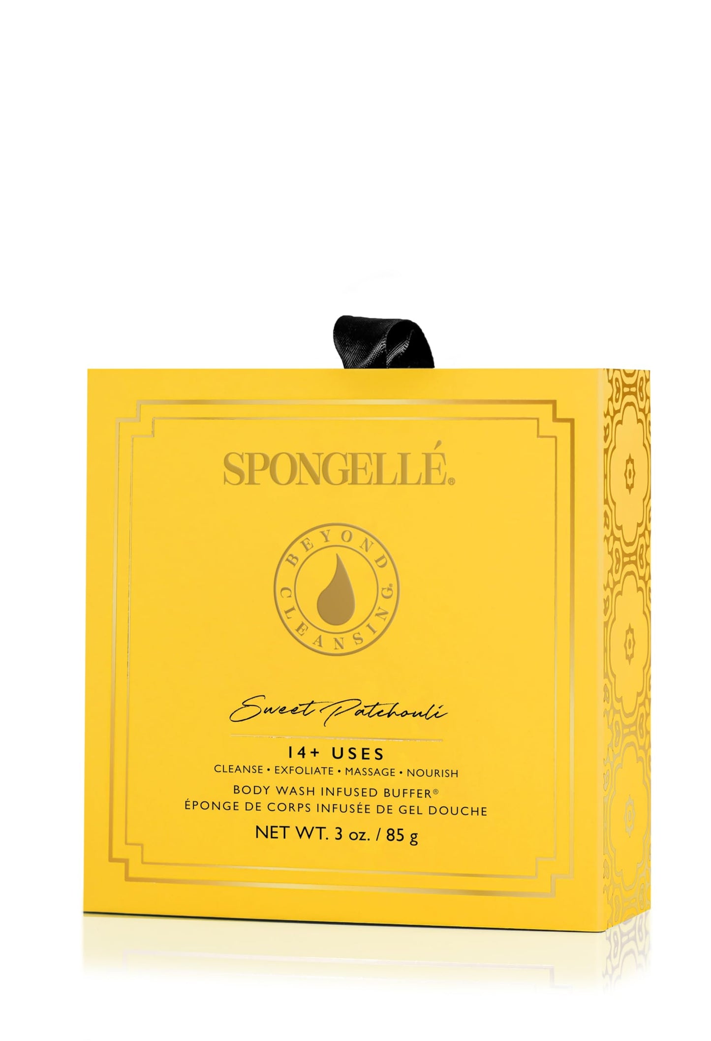 Spongellé Sweet Patchouli Wild Flower Bath Sponge with Box for Mothers Day Gift - Built-in Body Wash & Body Scrubber, Shower Loofah Sponge for Women Beauty and Personal Care SPONGELLÉ