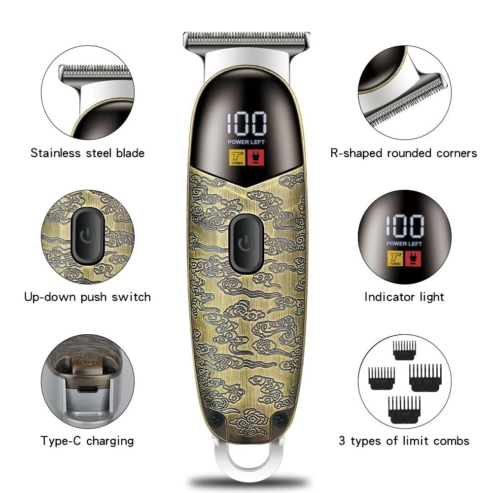 QDKVTNDJZ Mens Hair Clippers, Mini Adjustable Electric Sculpting Styling(Gray) Beauty and Personal Care QDKVTNDJZ