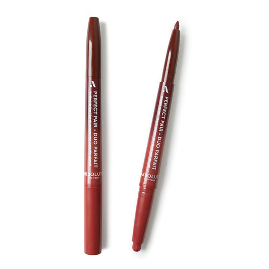 Absolute New York ALD07 Perfect Pair Lip Duo, Fuller and Poutier Lips, Deeper Shade For Lip Contouring, Satin Lipstick and Lip Liner Beauty & Personal Care Absolute New York
