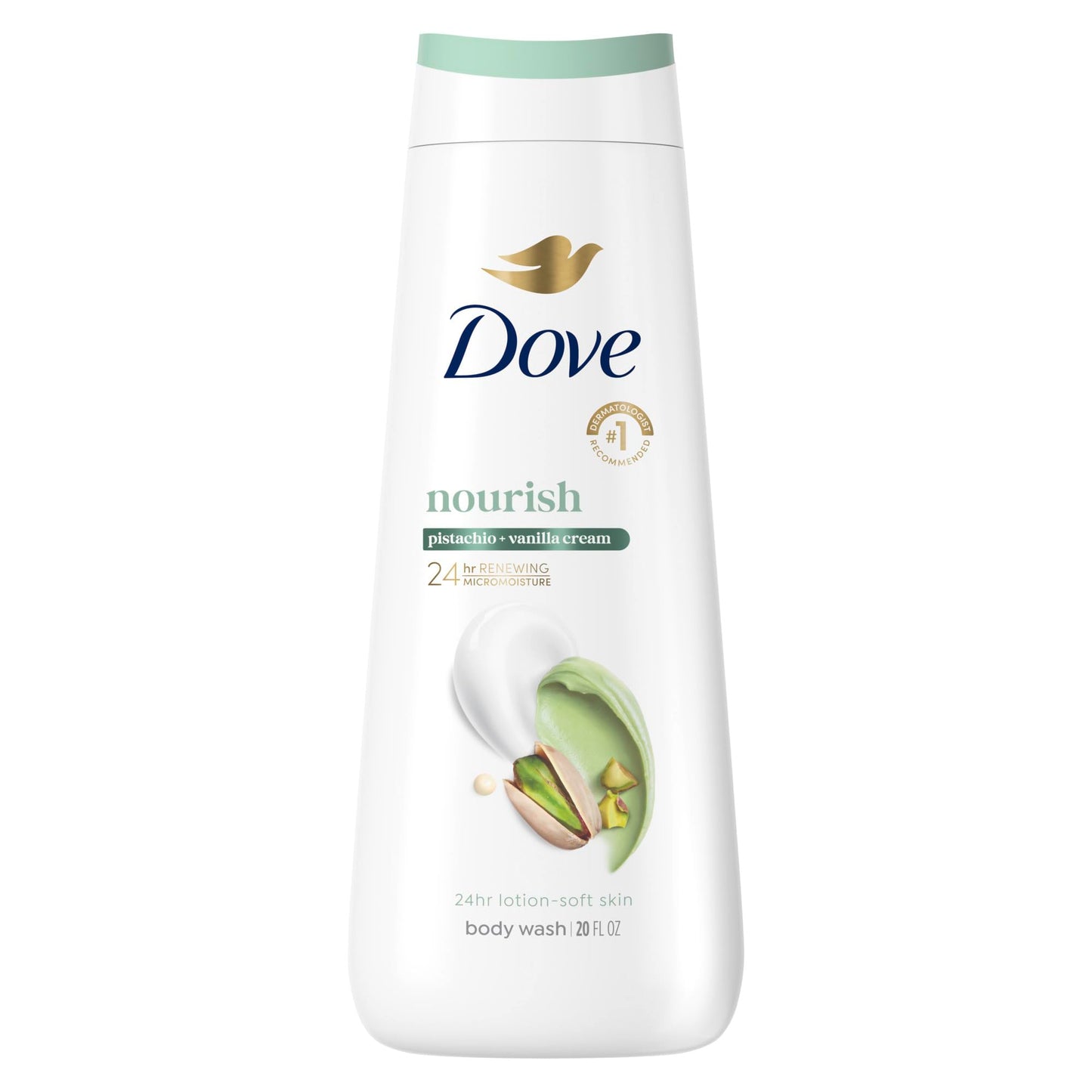 Dove Hydrating Body Wash for Women Pistachio & Vanilla Cream for Hydrated & Repaired Skin 20 fl oz Beauty & Personal Care Dove