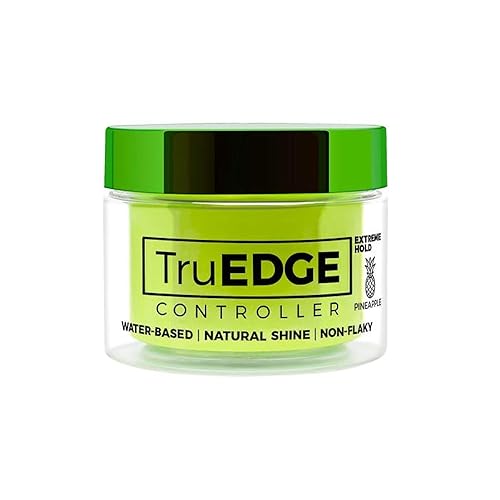 Tyche TruEDGE Controller Extreme Hold Water-Based Pomade - Ntaural Shine & Non-Flaky Scented Edge Control - Perfect for Hair-Braiding (Pineapple) Beauty & Personal Care Tyche