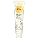 Burt's Bees Mama Bee Leg and Foot Cream, Soothing Formula with Peppermint and Coconut Oil, Fragrance Free, 99% Natural Origin, 3.38oz Beauty & Personal Care Burt's Bees