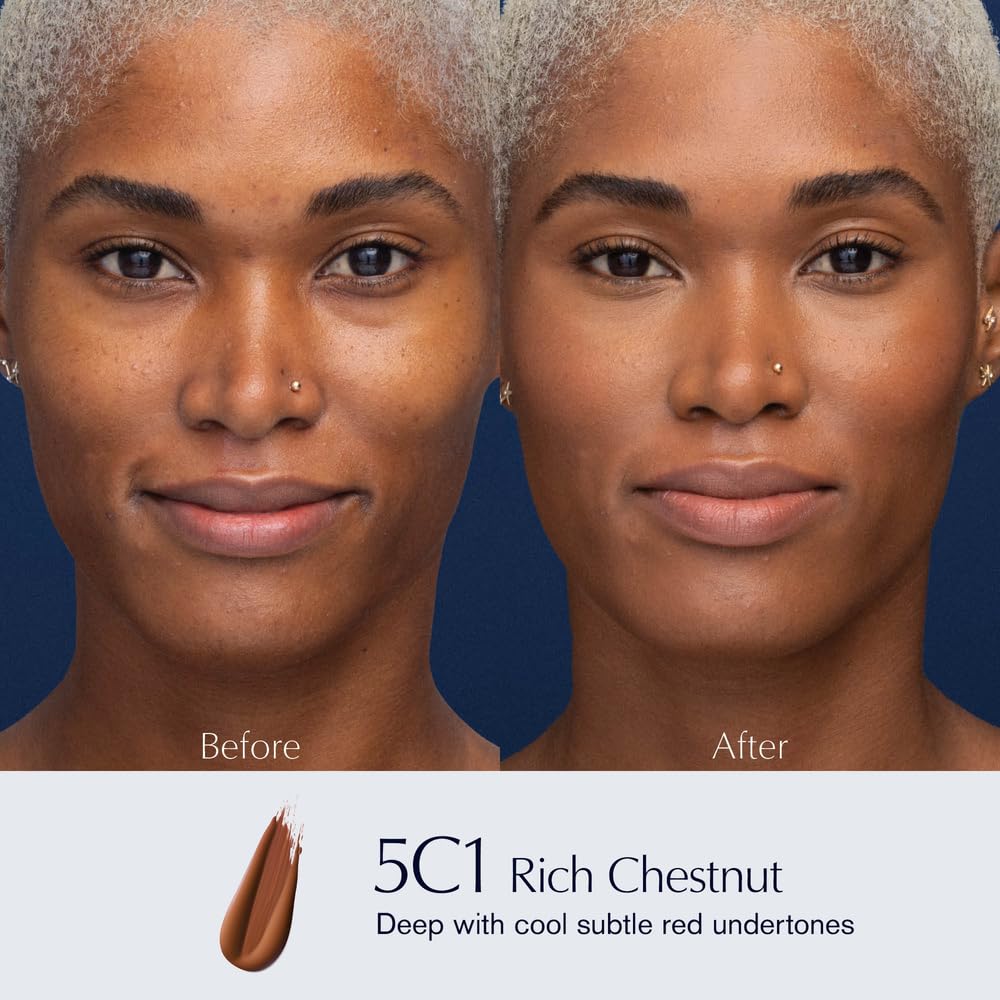 Estée Lauder Double Wear Stay-in-Place 24-Hour Long-Wear Matte Foundation Makeup, 1 Fl Oz, 5C1 Rich Chestnut Beauty & Personal Care Estée Lauder