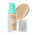 Almay Clear Complexion Foundation, Oil-Free Face Makeup for Acne-Prone Skin, Buildable Coverage, Soft-Matte Finish, Vegan, 200, 1 fl oz Beauty & Personal Care Almay