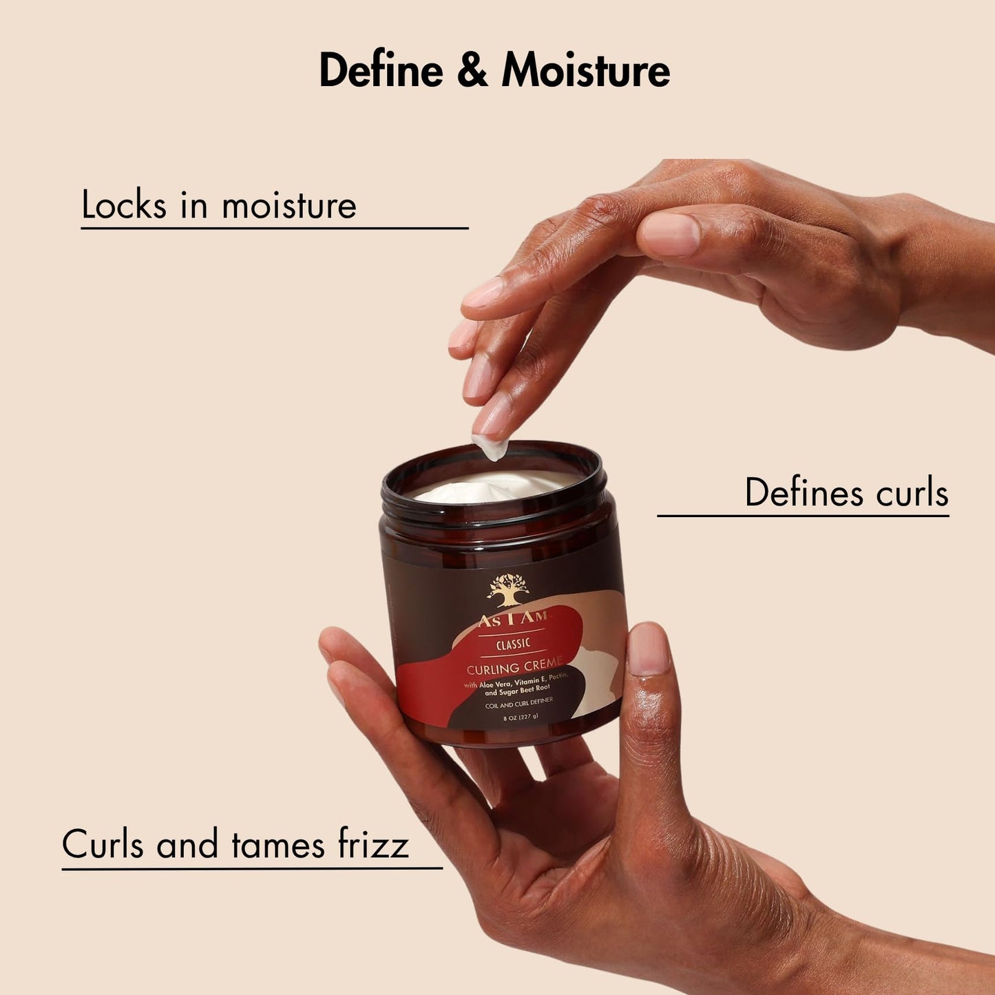 As I Am Curling Creme - 8 ounce (Classic Collection) - Lightweight Curl & Coil Definer - Hi-Definition and Shine Beauty & Personal Care As I Am