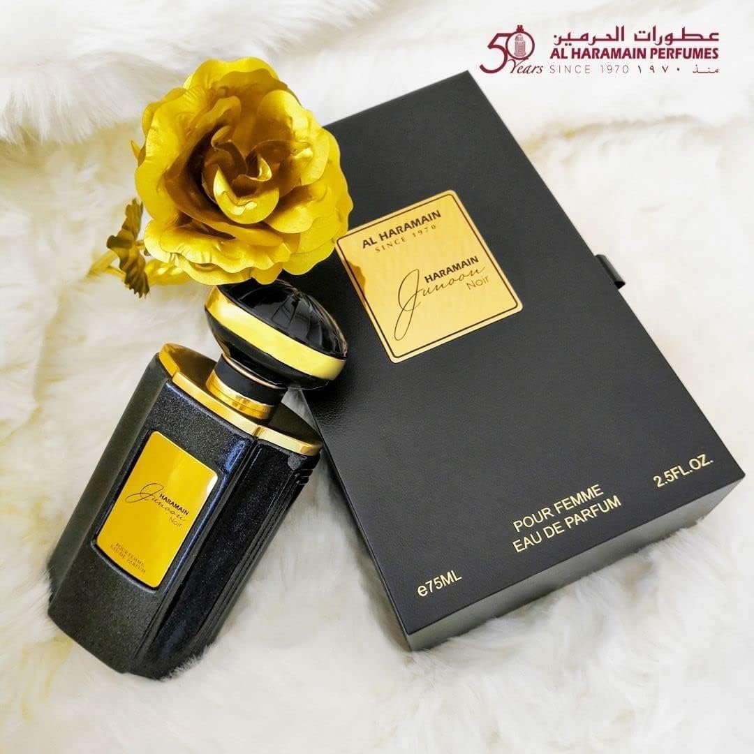 Al Haramain Junoon Noir EDP 2.5 oz 75 ml Women Beauty & Personal Care Al Haramain