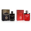 META-BOSEM Gentlemen Pour Homme Black+Red Men's Cologne Collection, Eau de Toilette Natural Spray - Masculine Scent - Holiday Gift Set (Pack of 2) Beauty & Personal Care META-BOSEM