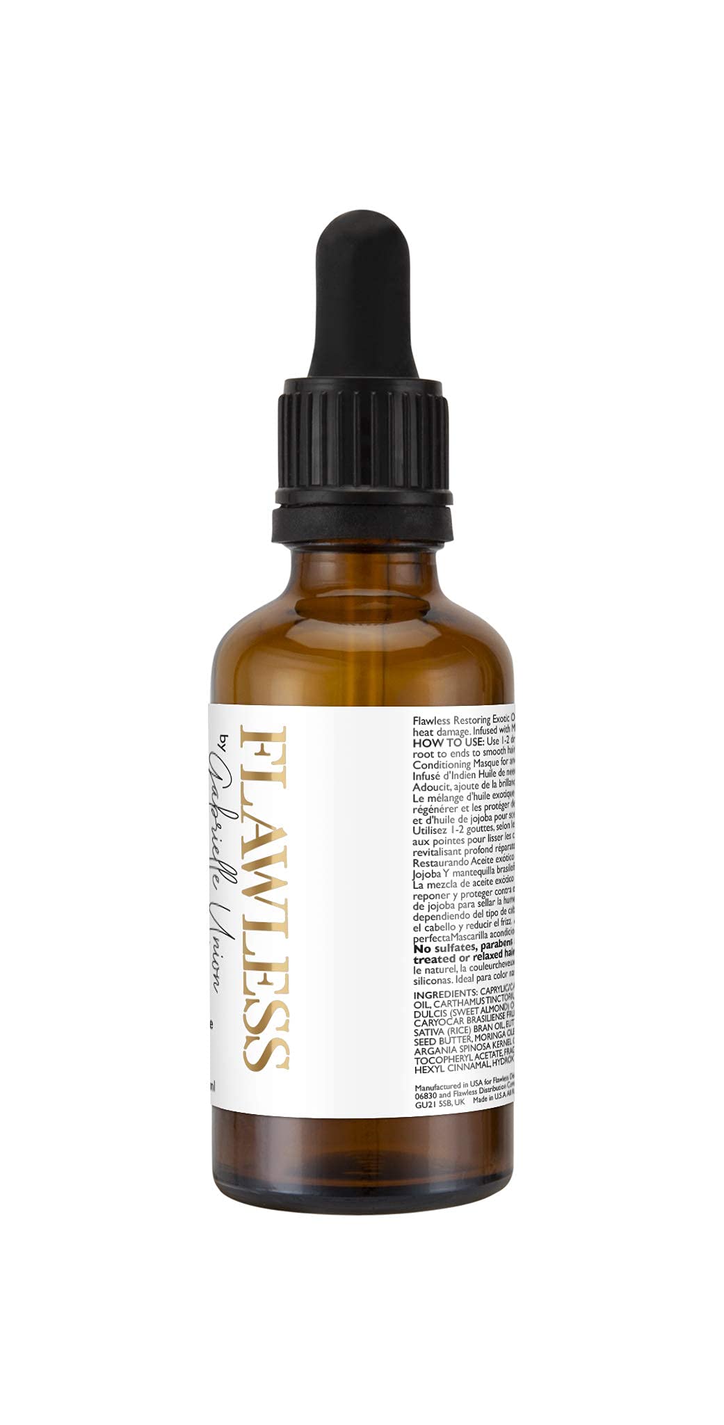 Flawless by Gabrielle Union Restoring Exotic Oil Treatment for Natural Coily Hair, 1.7 OZ Beauty & Personal Care Flawless by Gabrielle Union