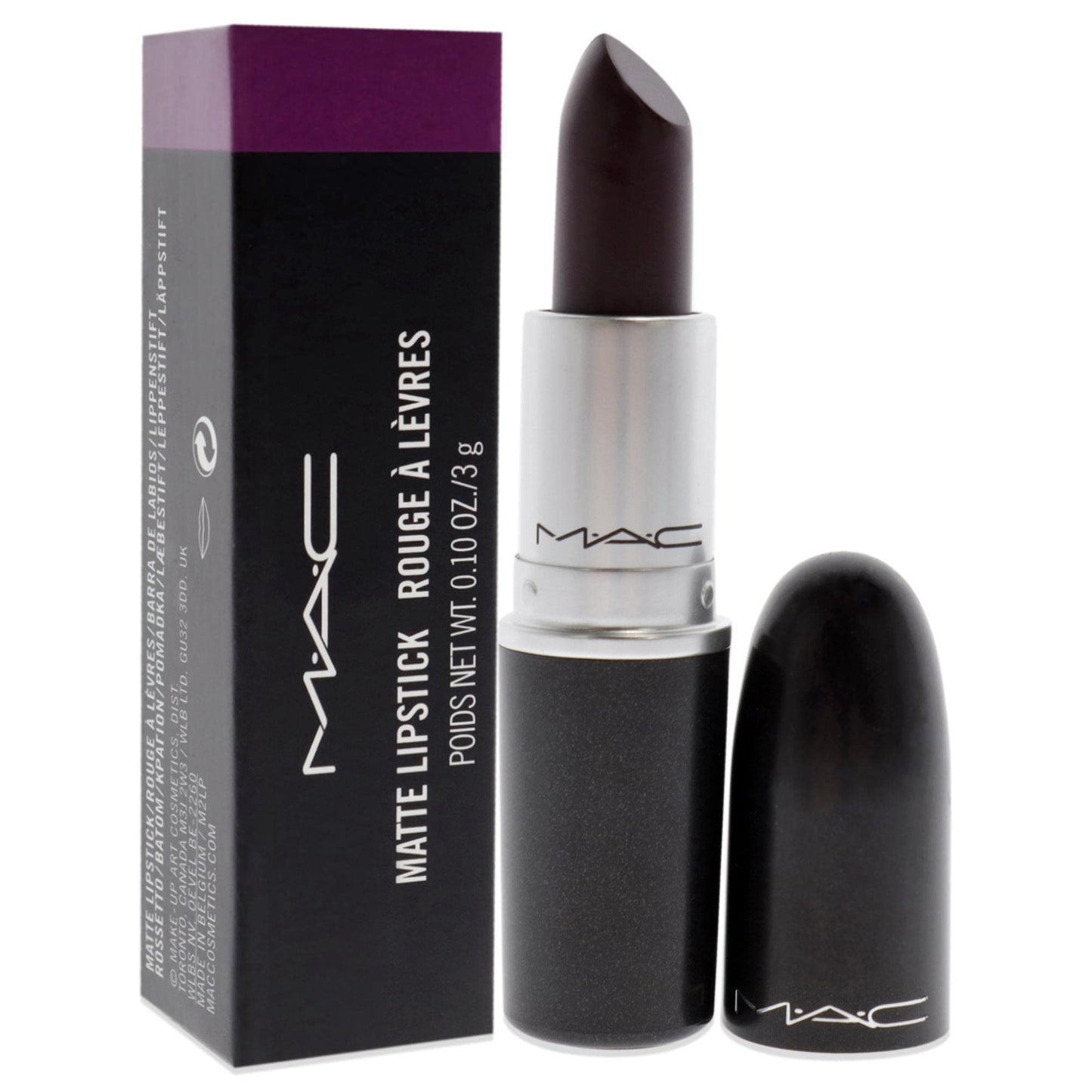 MAC Matte Lipstick - Smoked Purple Lipstick Women 0.1 oz Beauty & Personal Care MAC