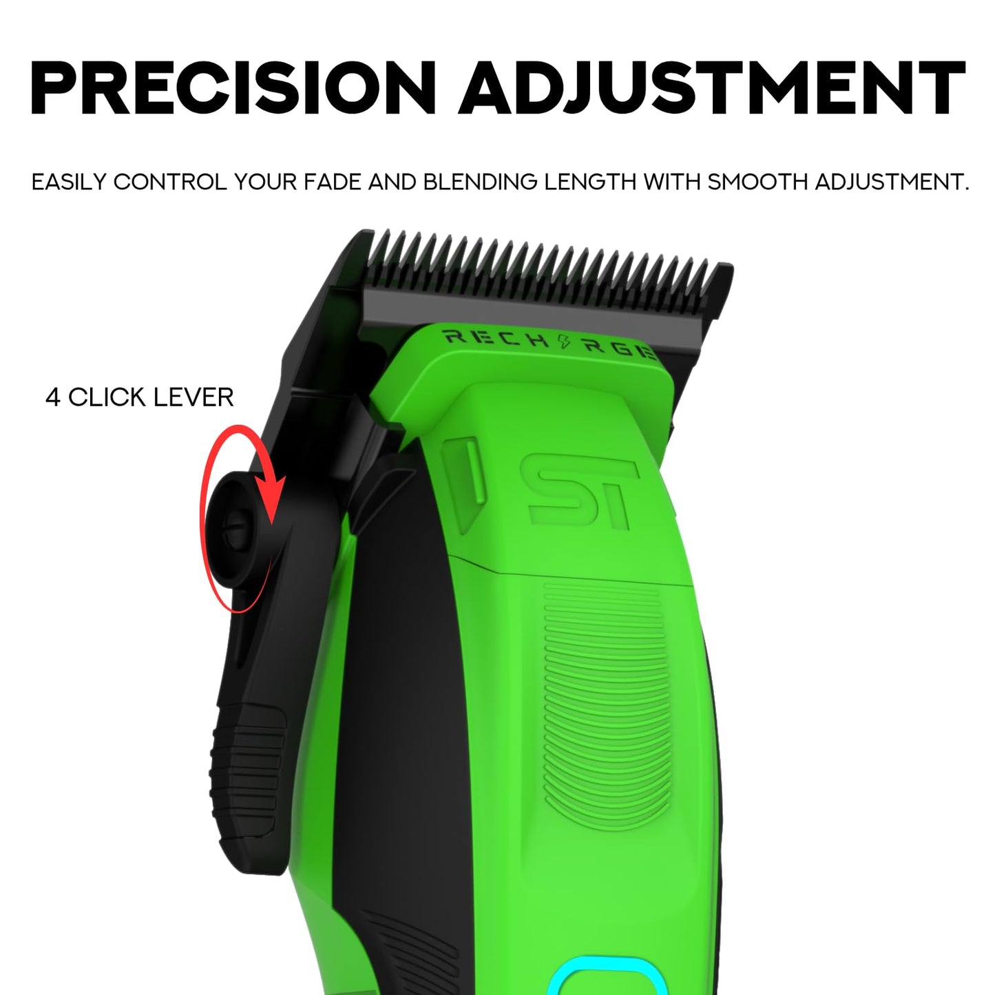 Supreme Trimmer Recharge Clipper - Professional Hair Clipper with 2 Removable Batteries, Brushless Motor, Smart Charge Stand, USB-C Charge & DLC Beauty and Personal Care Supreme Trimmer