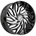 Azara AZA-537 20x8.5 5x108 5x114.3 +35 Cb 74.1 Gloss Black & Machined Beauty & Personal Care Azara