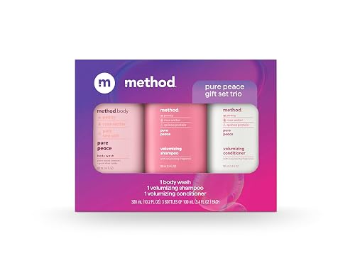 Method Body Wash and Hair Care Gift Set, Pure Peace, 3.4 oz Travel Size Bottles Beauty & Personal Care Method