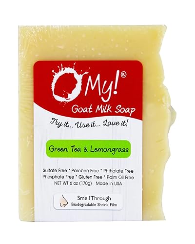 O My! Goat Milk Soap Bar 6oz | Made with Farm-Fresh Goat Milk | Free of Parabens & More | Handcrafted USA Beauty & Personal Care O My!