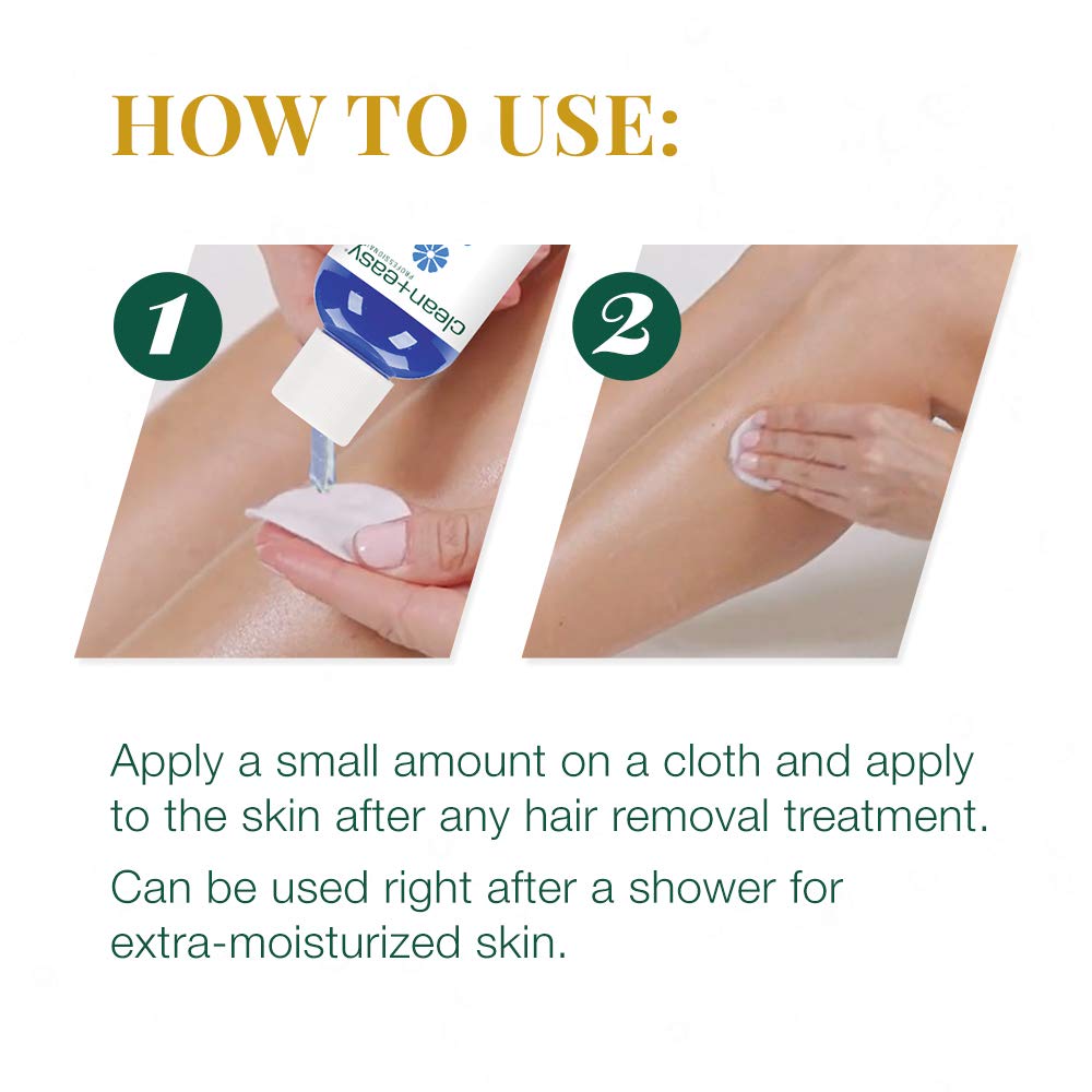 Clean + Easy Post Wax Oil Azulene Waxing Treatment, After Wax Care, 2 oz Beauty and Personal Care Clean + Easy