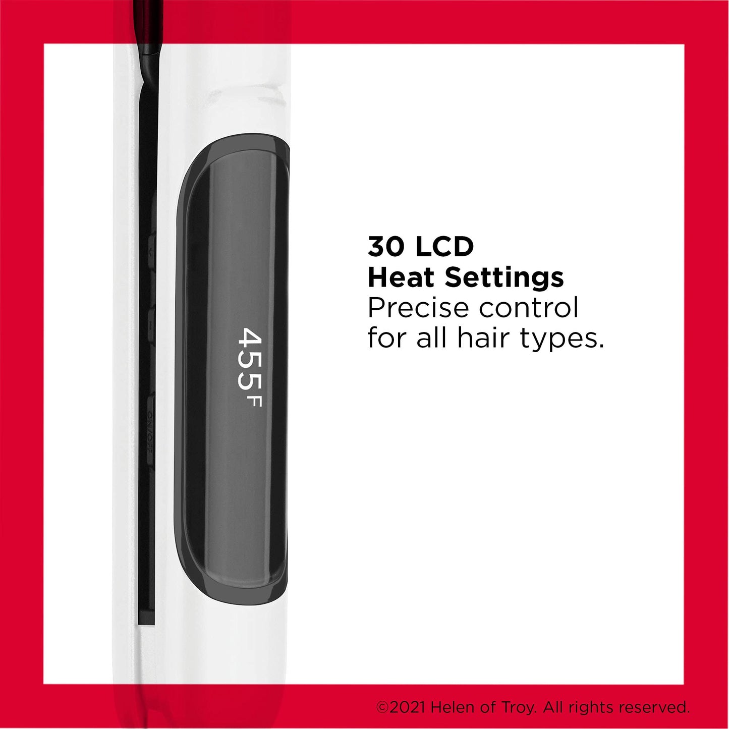 REVLON Crystal C + Ceramic Digital Hair Flat Iron | Long-Lasting Shine and Less Frizz, (1 in) Beauty & Personal Care REVLON