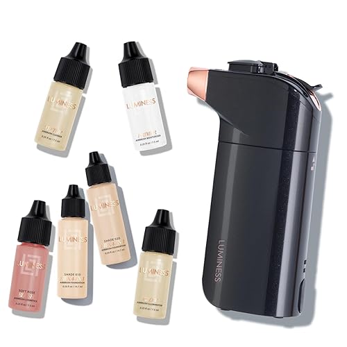 Luminess BREEZE DUO Airbrush Makeup System, Fair Coverage - 9-Piece Kit includes 2x Silk Airbrush Foundation, Soft Rose Blush, Glow Highlighter Beauty & Personal Care LUMINESS