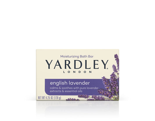 Yardley London English Lavender with Essential Oils Soap Bar, 4.25 oz Bar (Pack of 1) Beauty & Personal Care Yardley