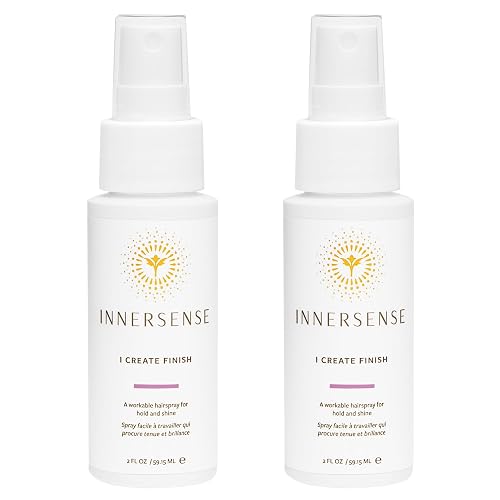 INNERSENSE Organic Beauty - Natural I Create Finish Finishing Spray | Medium Hold, Structure, Shine | Non-Toxic, Cruelty-Free, Clean Haircare (2 Pack Beauty & Personal Care INNERSENSE