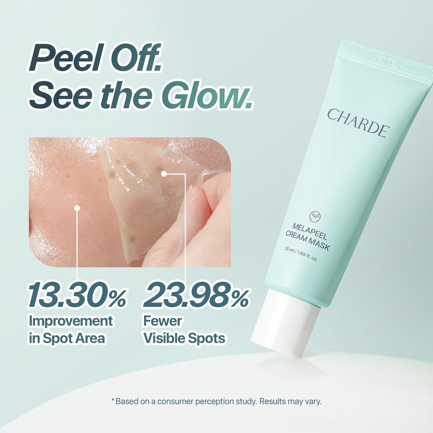 CHARDE Peel Off Cream Mask for Dark Spots, Cream-to-Clear Mask for Brighter, More Even-Looking Skin, At-Home Care Routine (50ml) Beauty and Personal Care CHARDE