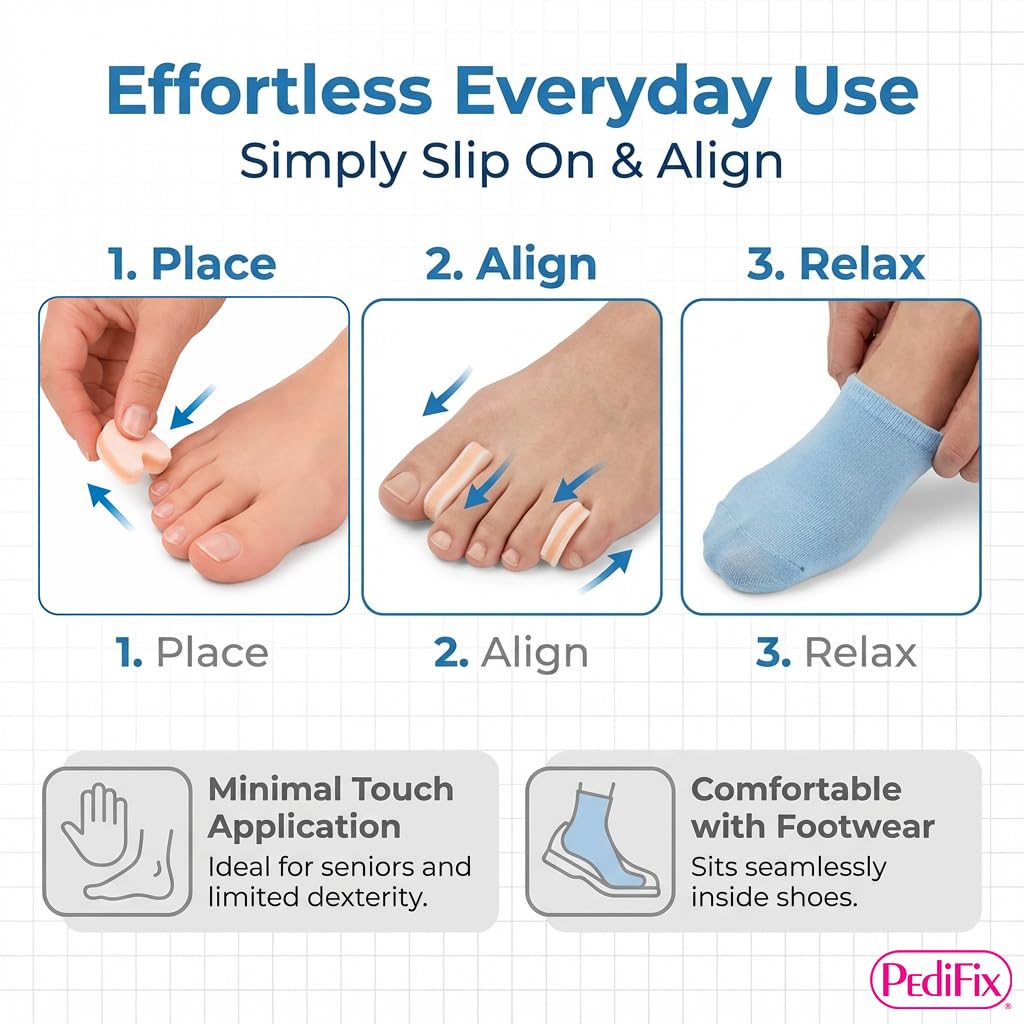 Pedifix 3-layer Toe Separators, 6-Count