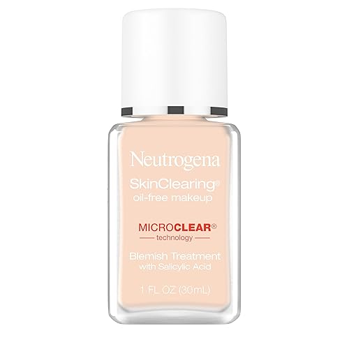 Neutrogena SkinClearing Oil-Free Acne and Blemish Fighting Liquid Foundation with.5% Salicylic Acid Acne Medicine, Shine Controlling Makeup for Acne Beauty & Personal Care Neutrogena