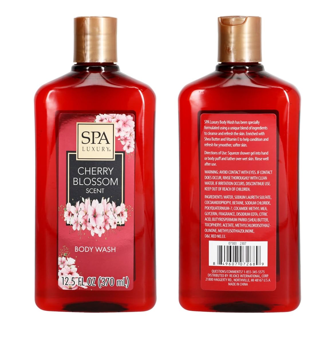 SPA LUXURY Cherry Blossom Scent Body Wash 12.5 oz Beauty & Personal Care Spa Luxury