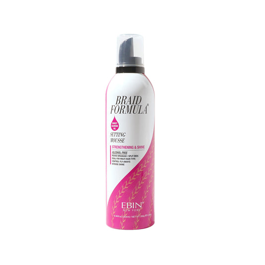 EBIN NEW YORK Braid Formula Setting Mousse (12.49 oz, Sweet Almond Oil) Beauty & Personal Care EBIN NEW YORK