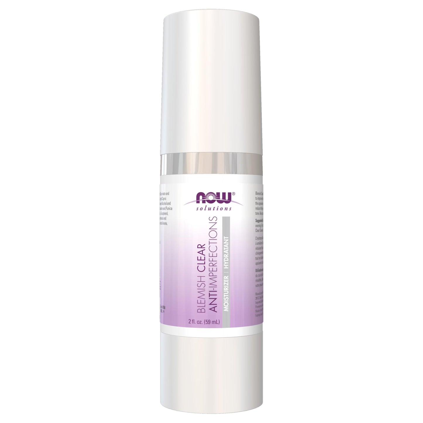 NOW Foods Solutions, Blemish Clear Moisturizer, Improves Appearance With Skin Texture and Tone With Light-Weight Hydration, 2-Ounce Beauty & Personal Care NOW Foods
